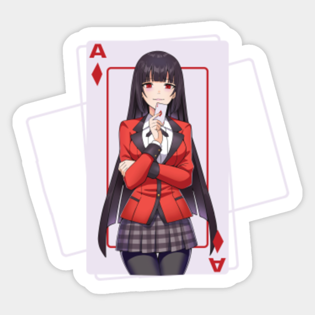 Kakegurui Poker Anime and Manga Girl Kakegurui Sticker TeePublic